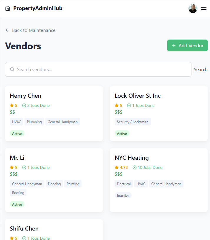 Vendor Management